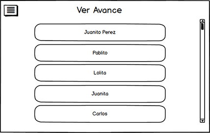 Ver Avance wireframe