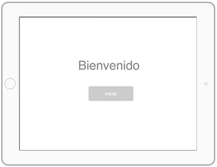 Bienvenido mobile wireframe